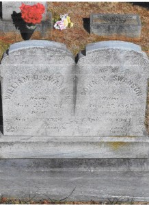grave markers of William and Cora Swanson 001