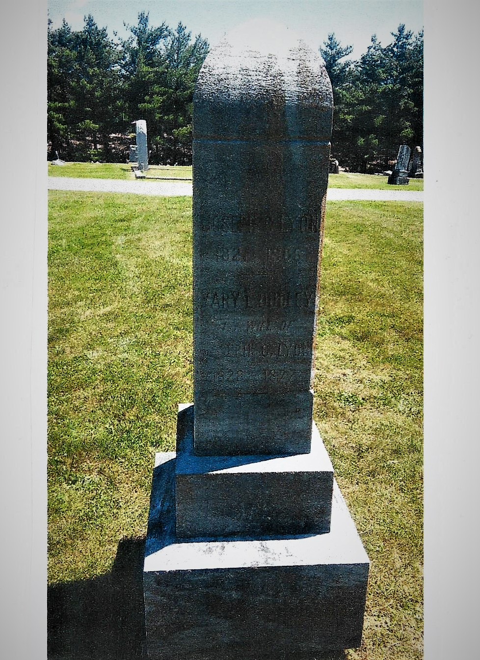 Lyon, Joseph Cloud, Grave Stone 3 001