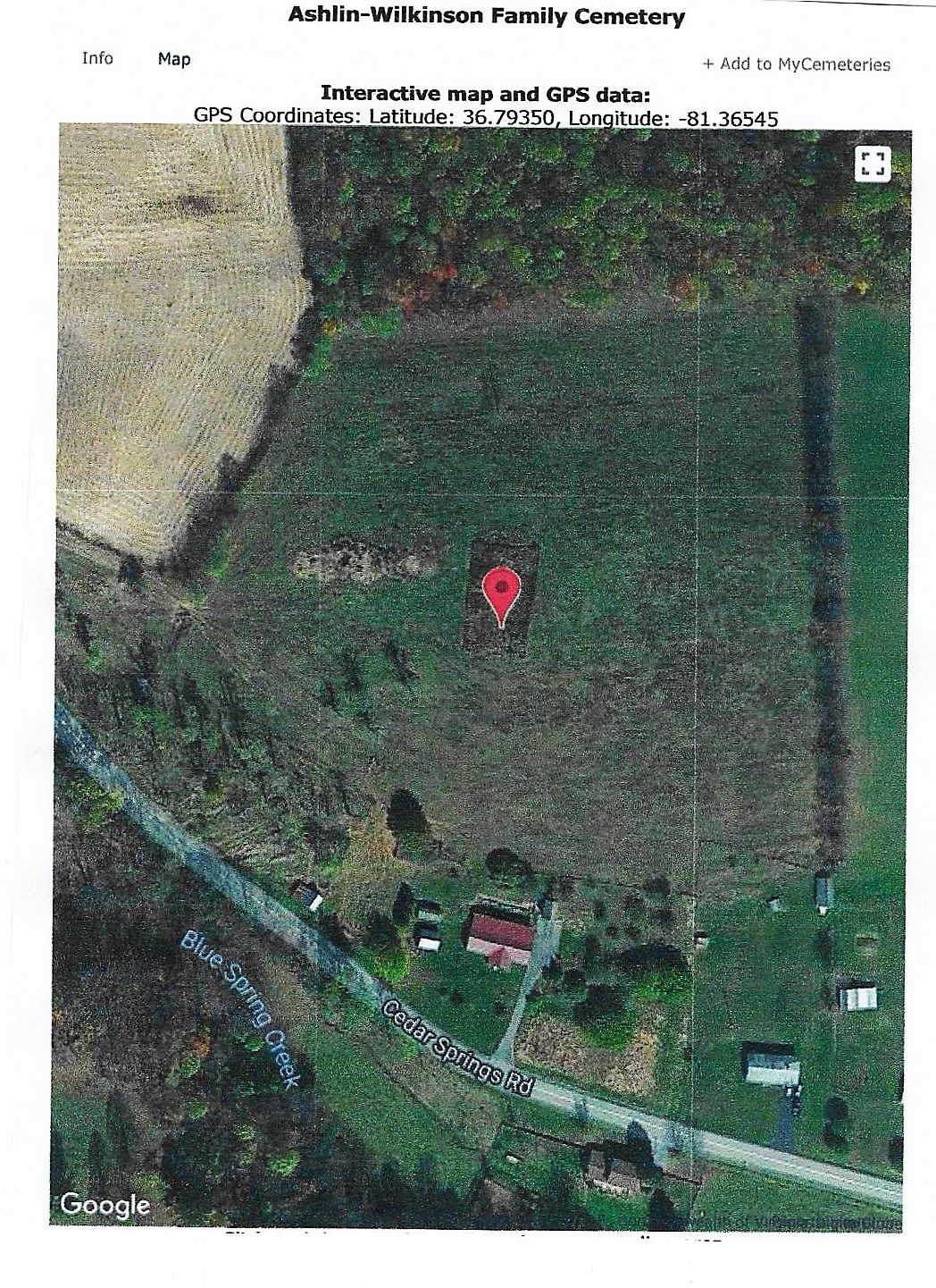 Ashlin-Wilkinson Cemetery GPS 001