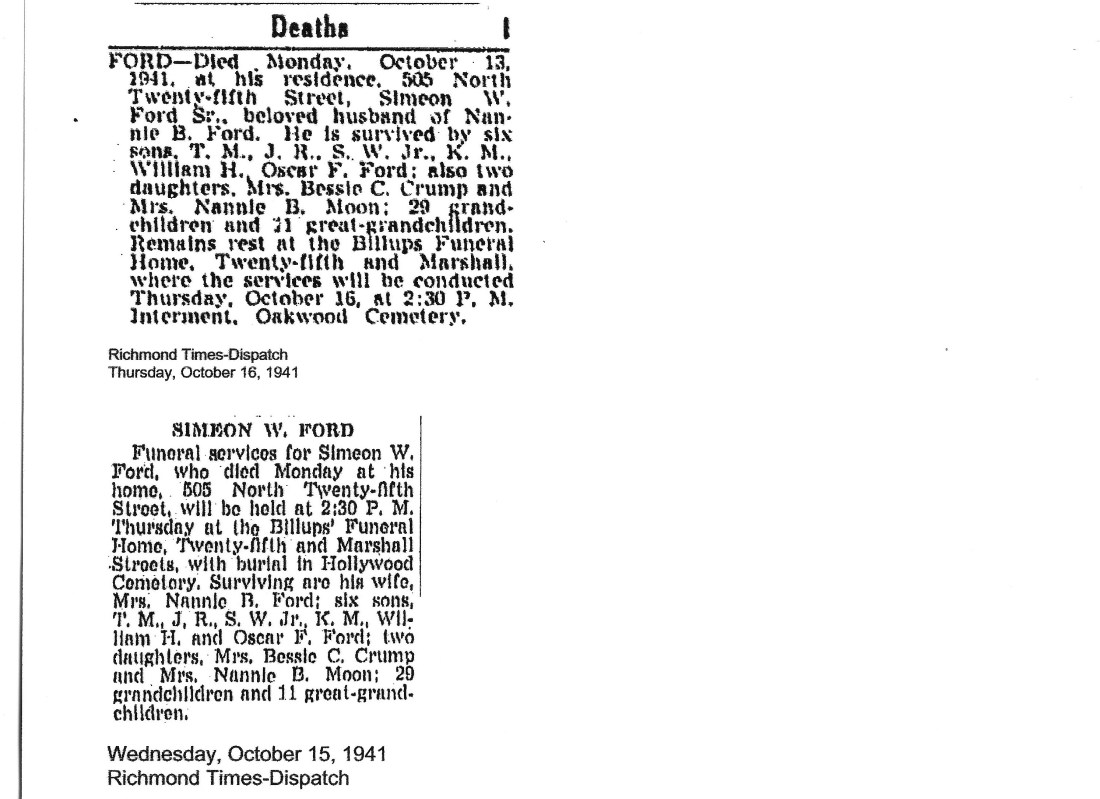 Ford, Simeon Obit and Funeral 001