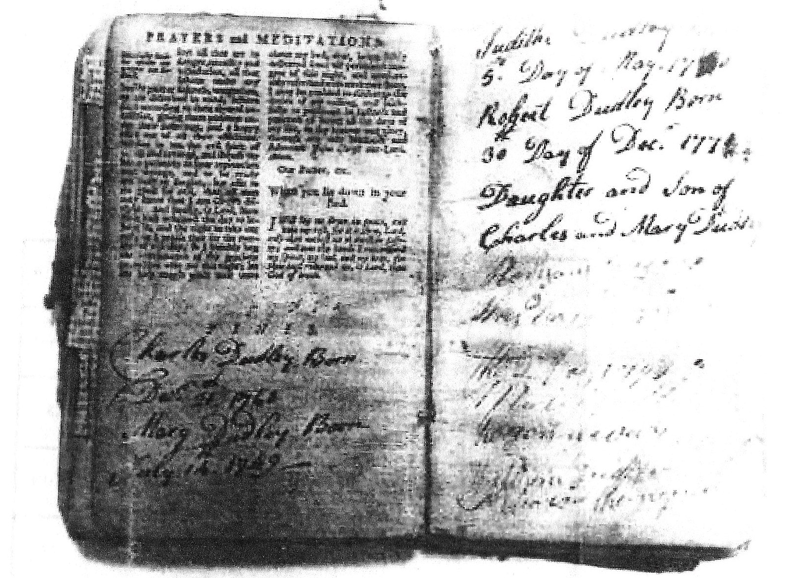 dudley, charles, bible record closeup 001