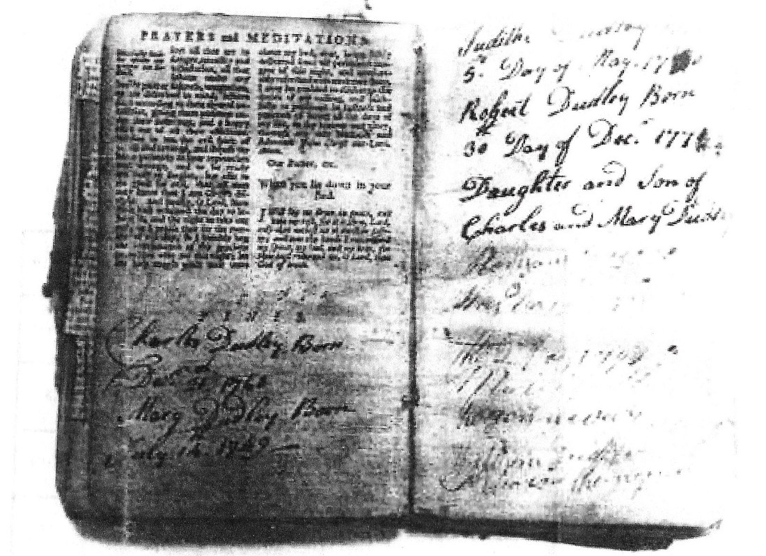 dudley, charles, bible record closeup 001