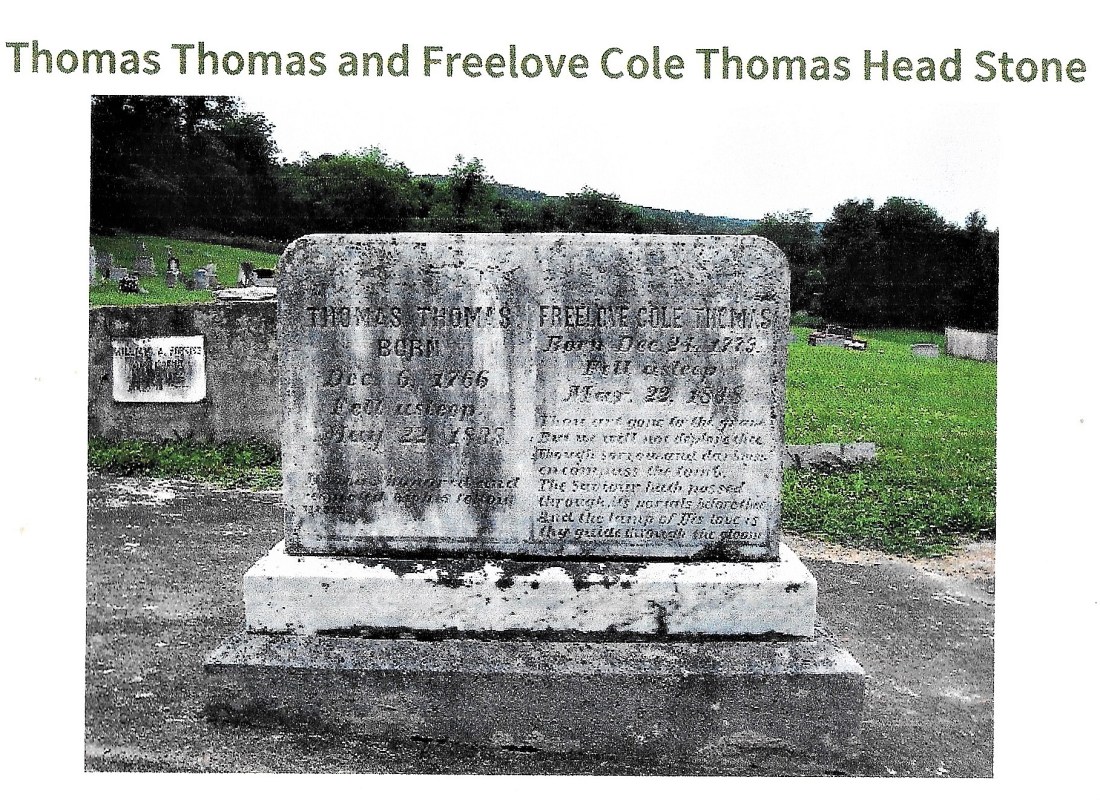 Thomas, Thomas, grave, 1838, Marion,Smyth VA (Freelove Cole) 001