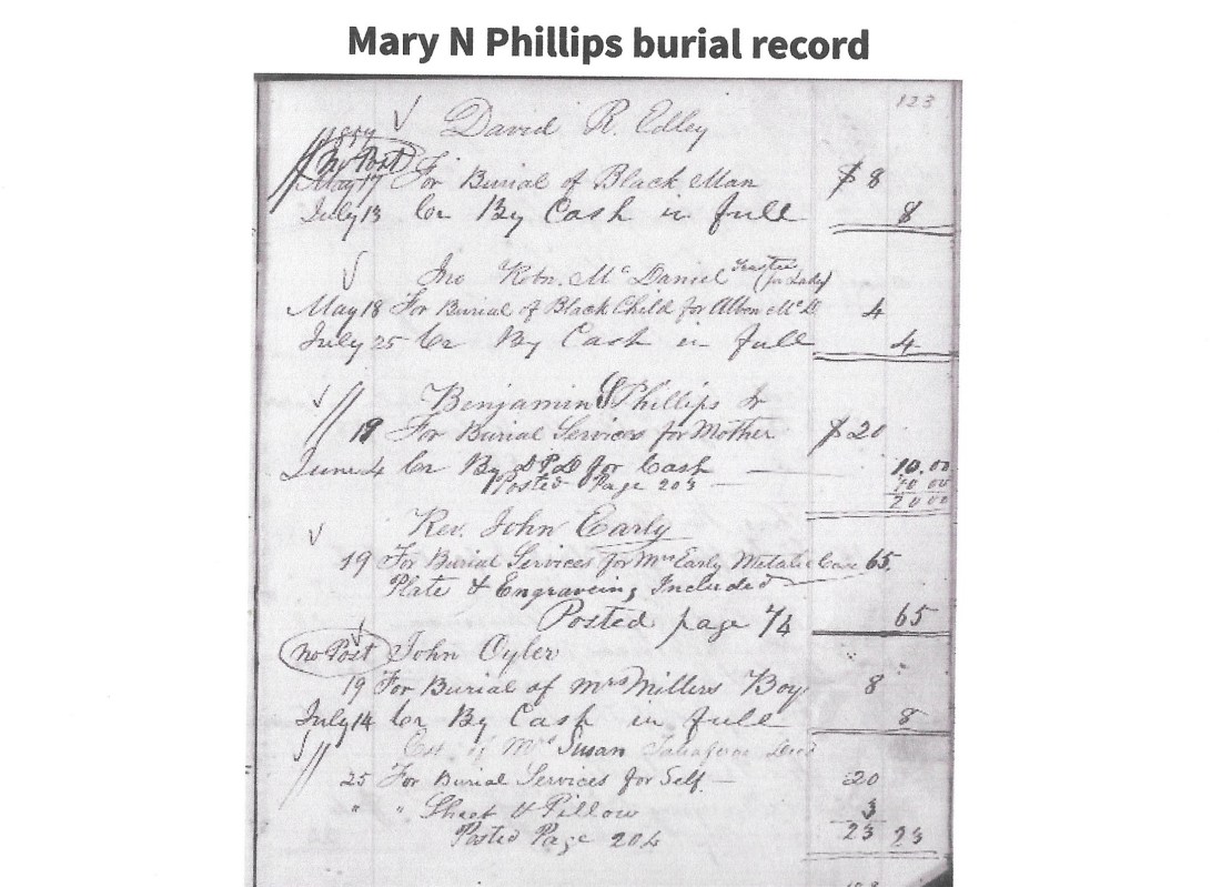 Phillips, Mary N Cazey, bural record 001