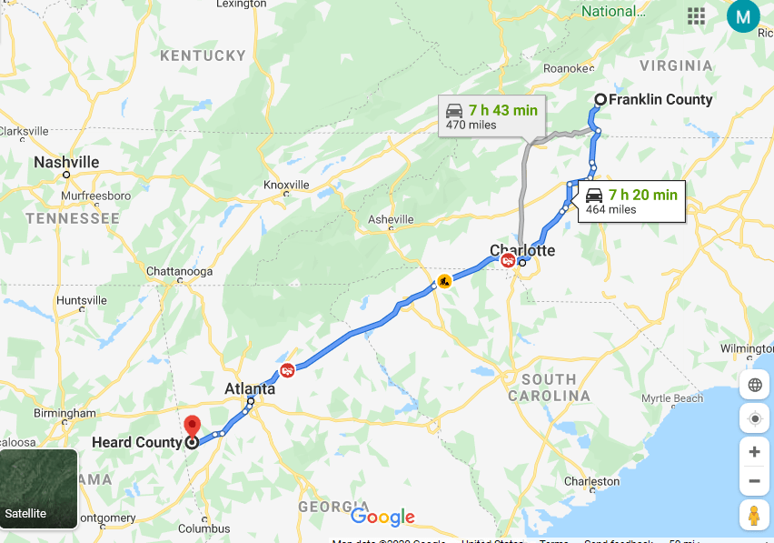 Capture.PNG Franklin Co VA to GA