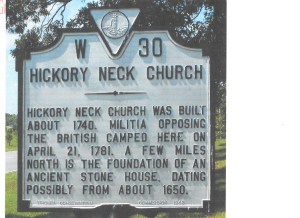 Hickory Neck Church sign - taliaferro, John 001