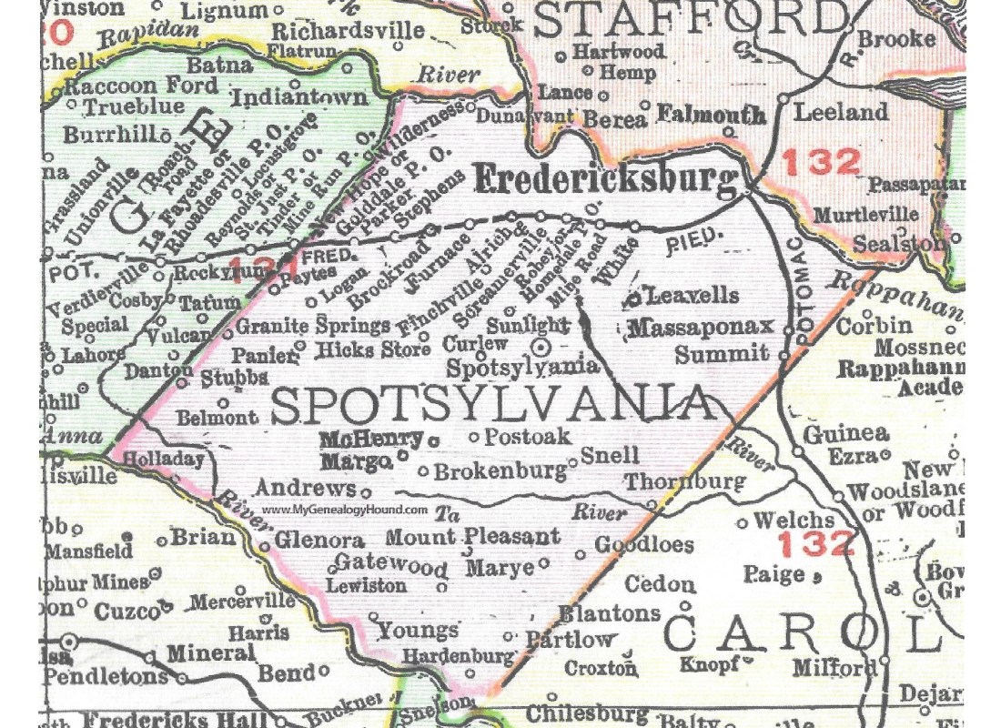 Spotsylvania Co Map, taliaferro, John 001