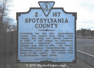 spotsylvania County sign, taliaferro, John 001